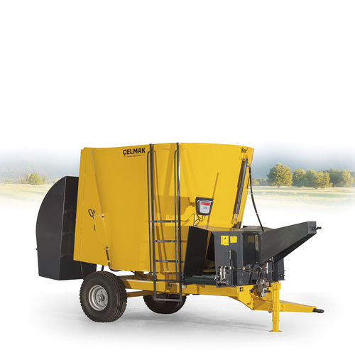 Vertikaler Futtermischer - 8m³ Vertical Mixing Vagon - Celmak Agriculture Machinery - angebaut / mit Wiegesystem / Zapfwellen