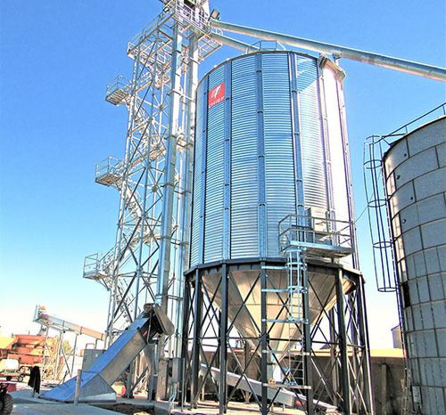 Silo für Getreide - CHT series - Chief Agri - Metall / Trichter / mit flachem Boden