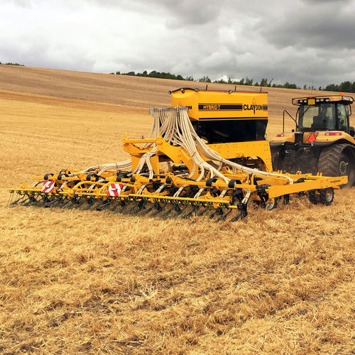 Mechanische Drillmaschine - Hybrid T8 - Claydon Yield-o-Meter Ltd. - Zinken / gezogen