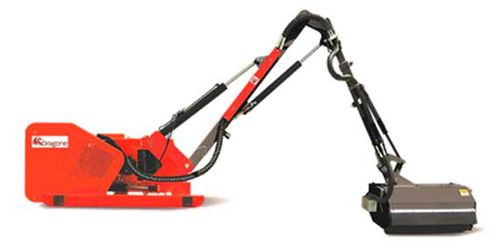 Angebauter hydraulischer Freischneider - KR-D 600T - Dragone S.r.l. - Schlegel / zusammenklappbar / Zapfwellen