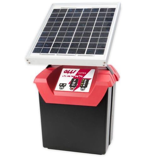 Solarbetriebener Elektrifizierer - 9.07S - Olli - batteriebetrieben / wiederaufladbar