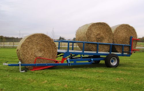 Plattformanhänger - RB3 - Fasterholt Maskinfabrik A/S - einachsig / für Ballen / Baumaschinentransporter