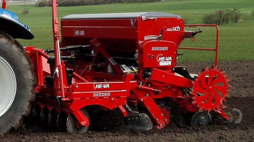 Mechanische Drillmaschine - HE-VA ApS - Scheiben / traktormontiert / pfluglos