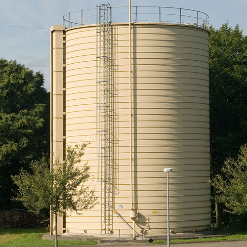 Biogas-Tank - Lipp GmbH - vertikal / Edelstahl / galvanisiertem Stahl