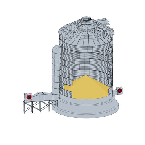 Getreidetrockner - Mxflow S Series - Mysilo (Siloport) - stationär