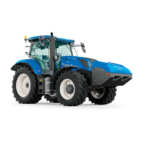 Semi-Powershift-Traktor - T6 METHANE POWER - NEW HOLLAND - 6-Zylinder / mit Frontlader / mit Kabine