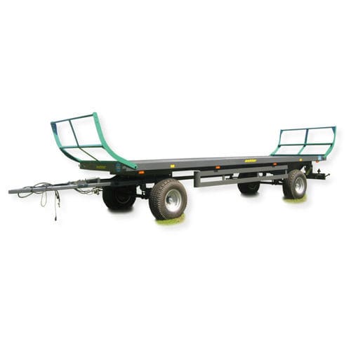 Plattformanhänger - OL ZDK 120 B - Oehler Maschinen Fahrzeugbau GmbH - 2-Achsen / für Ballen / 12 t