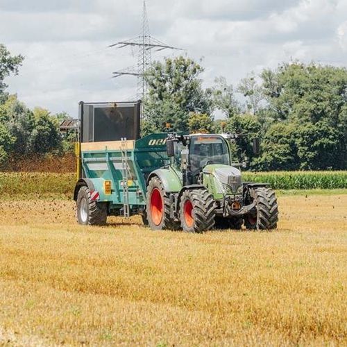 Gezogener Stalldungstreuer - OL STE 140 - Oehler Maschinen Fahrzeugbau GmbH - mit senkrechtem Streuer / einachsig / kompakt