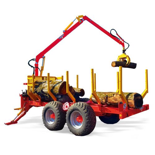 Ladewagen - XYLOTRAIL series - RABAUD - Tandem / Landwirtschaft / für Forstwirtschaft