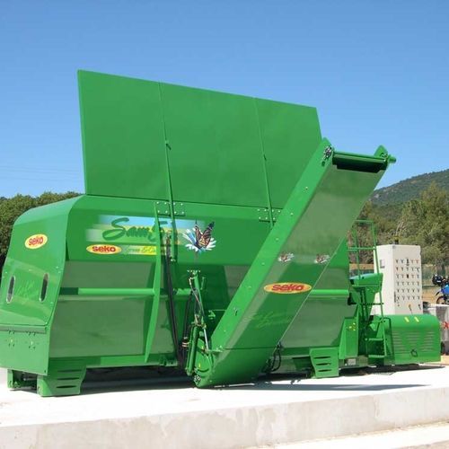 Festinstallierter Häcksler - SAMURAI 5 ME GREEN - SEKO INDUSTRIES - elektrisch / mit hydraulischem Einzug