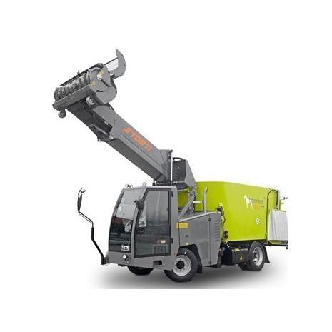 Vertikaler Futtermischwagen - Terrier Evo - STORTI - mit Eigenantrieb / mit seitlicher Entladung / 2-Schnecken