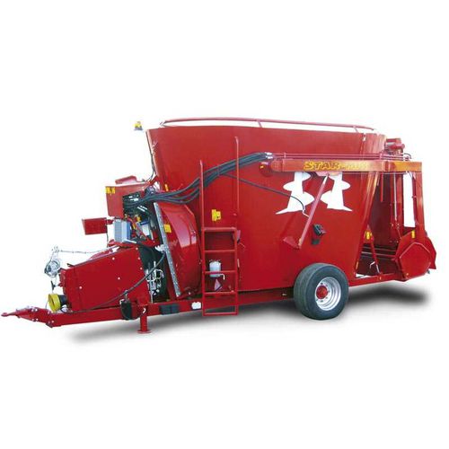 Vertikaler Mischer - VM2 RE Turbine series - SUPERTINO SRL - gezogen / mit seitlicher Entladung / 2-Schnecken