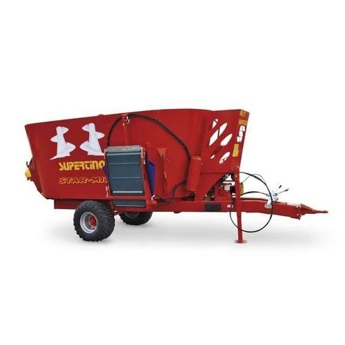 Vertikaler Mischer - VM2 SL TURBINE series - SUPERTINO SRL - gezogen / mit seitlicher Entladung / 2-Schnecken