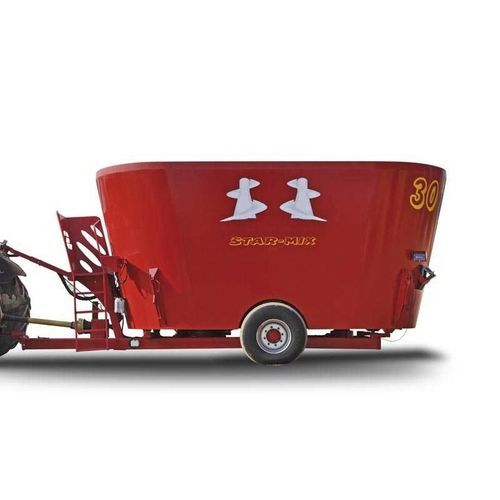 Vertikaler Mischer - VM2 MAXI series - SUPERTINO SRL - gezogen / mit seitlicher Entladung / 2-Schnecken