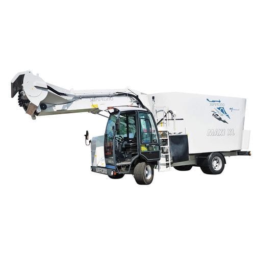 Vertikaler Futtermischwagen - Electra Maxi XL - SUPERTINO SRL - mit Eigenantrieb / mit seitlicher Entladung / 2-Schnecken