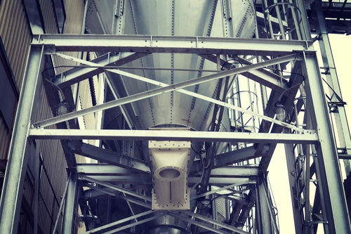 Silo für Getreide - SYMAGA SA - Stahl / galvanisiertem Stahl / Trichter