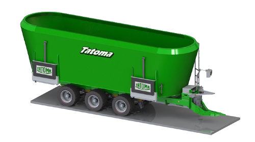 Vertikaler Mischer - MVT-30-DL, MVT-35-DL, MVT-40-DL, MVT-45-DL - TATOMA - gezogen / mit seitlicher Entladung / 3-Schnecken