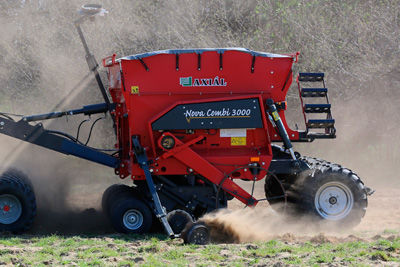 Mechanische Drillmaschine - NOVA COMBI series - TUME-AGRI Oy - gezogen / mit Düngeraufbringung