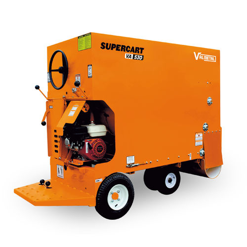 Einstreumaschine mit Fahrgestell - Supercart - Valmetal - mit Eigenantrieb / für Futter / elektrisch