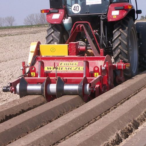 Dammfräse / 2 Reihen - AUR - Weremczuk FMR Sp. z o.o. - für Gemüse / mit Rolle