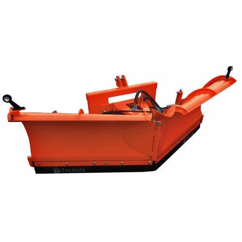 V-förmiger Schneeschild - 5112 - ZAGRODA INTERNATIONAL Sp. z o.o. - mit Gummischaber / Traktorfront mit 3-Punkte-Verbindung / mit Hydraulikregelung