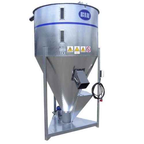 Vertikaler Futtermischer - MS-1000 - "BIN" Sp. z o.o. - stationär / mit Elektromotor