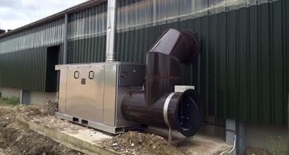 Diesel-Heizsystem - Multiheat 185plus+ - Abbi-Aerotech B.V. - Gas / auf Plattform montiert / für Hühnerstall