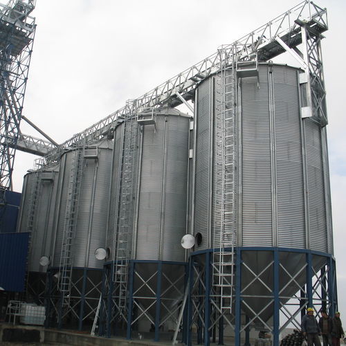 Silo für Getreide - ALTUNTAS Havalandirma Turizm San. Tic. A.S. - für Lebensmittel / Stahl / mit konischem Boden