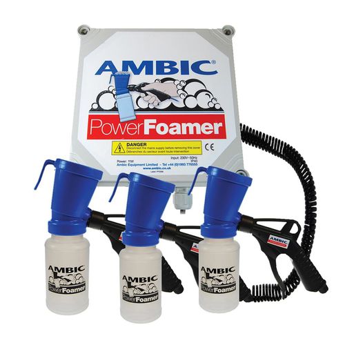 Dipperbecher mit Sprühpistole - PowerFoamer - Ambic Equipment Ltd. - schäumend