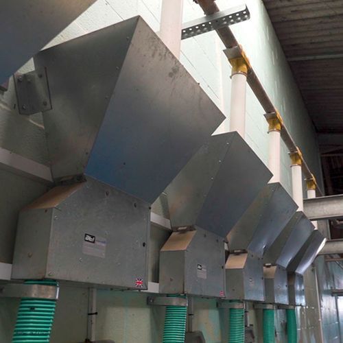 Zulauftrichter für Rinder - ATL - Agricultural Technology Ltd. - Stahl / einfacher Zugriff / zur Wandbefestigung