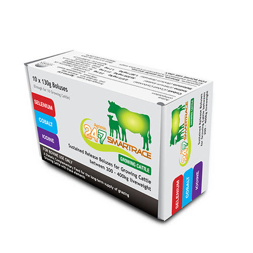 Bolus / der Ernährung - Smartrace® - Agrimin Ltd. - für Rinder / zum Ausgleich von Mangelerscheinungen / organisch