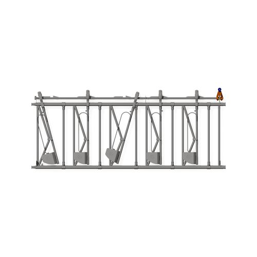 Fressgitter für Kälber - Reliability  - AGRITUBEL - Standard / Rohrstruktur / regelbar