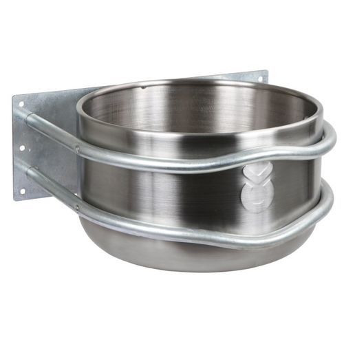 Futtertrog für Pferde - 32490 - Albert Kerbl GmbH - Edelstahl / einfacher Zugriff / zur Wandbefestigung