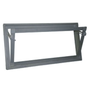 Fenster für Aufzuchtgebäude - VENTANA DE CRISTAL - EXAFAN - wandmontiert / seitlich / für Lüftung