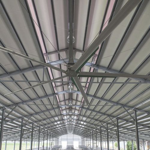 Ventilator für Landwirtschaftsgebäude - MILKPLAN S.A. - Luftumwälz / Axial / mit Rahmen
