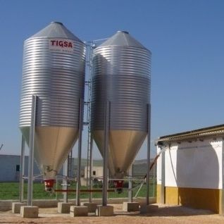 Metallsilo - Silo de metal - TIGSA - für Getreide / für Tiernahrung / Glasfaser