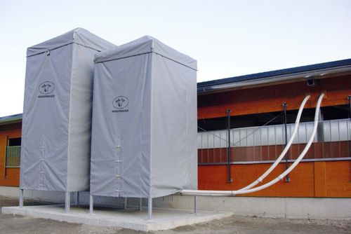 Silo für Tiernahrung - WASSERBAUER GmbH Fütterungssysteme - Stahl / Stoff / rechteckig