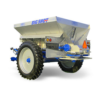 Angebauter Düngerstreuer - Big Shot  - Doyle Equipment Manufacturing , Inc. - gezogen / fest / breit