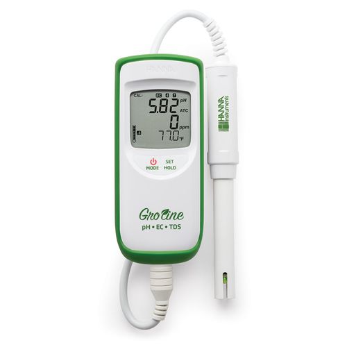 Temperatur-Analysator - HI9814 - Hanna Instruments - elektrisch leitend / TDS / pH