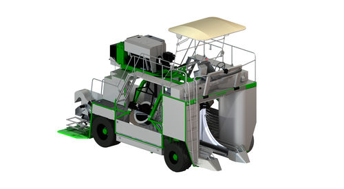 Obsterntemaschine - Fulcrum  - A & B Packing Equipment, Inc. - mit Eigenantrieb