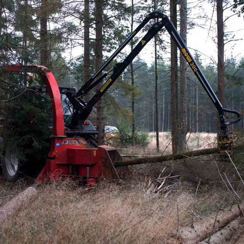 Angebauter Häcksler - TP 270 PTO K - FSI-Franskan - Zapfwellen / mit Kran