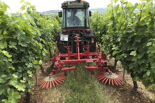 Drehbarer Unkrautentferner - KR2.26 - KIRPY - mechanisch / angebaut / für Weinbau