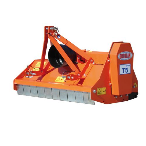 Angebautes horizontales Mulchgerät - T5 series - Ortolan - Schlegel / Zapfwellen / für Traktor