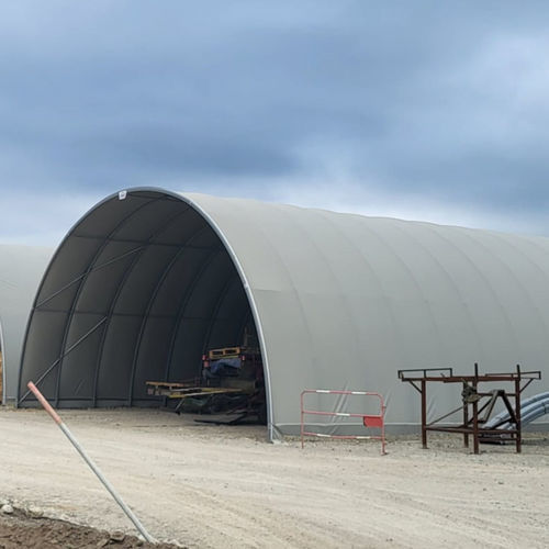 Mehrzweck-Lagertunnel - TUNNEL DE STOCKAGE - TUNNEL AGRICOLE - SERRES JRC - für Heu / für Saatgut und Getreide / für Landwirtschaftsmaterial