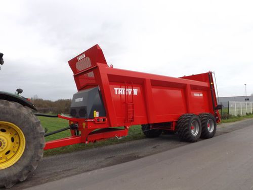 Gezogener Stalldungstreuer - MARAL 240 - Thievin - mit senkrechtem Streuer / Tandem