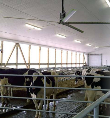 Ventilator für Aufzuchtgebäude - ALTRA-AIR HVLS - Sun-North Systems, Ltd - Luftumwälz / deckenmontiert / helicoidal