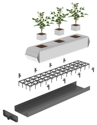 Stehende Rinne / Kunststoff - HYDROPONIC SYSTEMS INTERNATIONAL