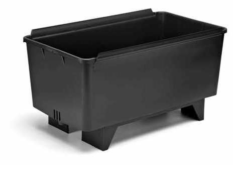 PVC-Pflanztopf - 6AB - Bato Plastics B.V. - quadratisch / rechteckig / schwarz