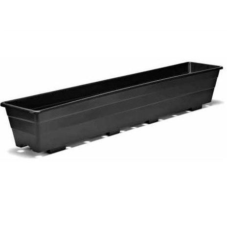 Kunststoff-Pflanztopf - 6MEBK - Bato Plastics B.V. - rechteckig / schwarz