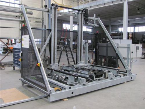 Transportwagen für Gewächshaus - ATC - Logiqs BV - Gitter-Plattform / schienenmontiert